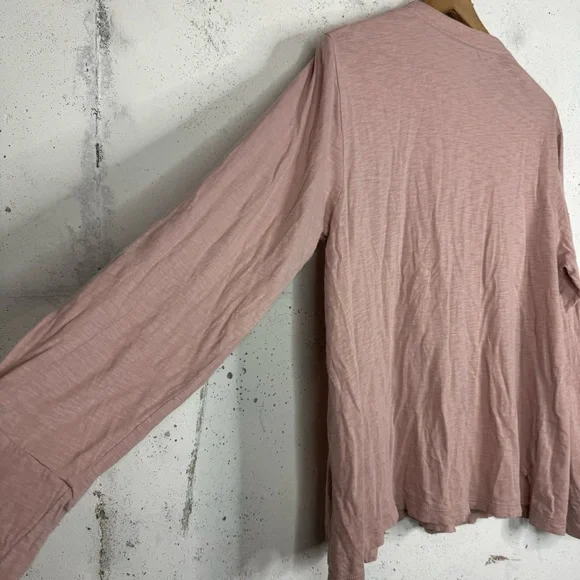 Eileen Fisher Garnet Hill Pink Cotton Silk Sleepwear Top Size Large - Picture 6 of 8